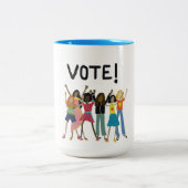 Tasse 2 Couleurs Vote 2020 (Centre)