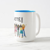 Tasse 2 Couleurs Vote 2020 (Devant droit)