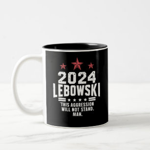 Tasse 2 Couleurs Vote électoral politique drôle Lebowski 2024