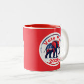Tasse 2 Couleurs Vote Red 2026 (Devant droit)