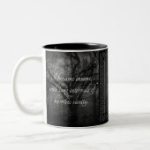 Tasse 2 Couleurs Votre Fave Edgar Allen Poe Citations Déplaisant Vi (Gauche)