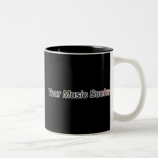 Tasse 2 Couleurs Votre musique suce
