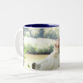 Tasse 2 Couleurs Votre photo (Devant gauche)