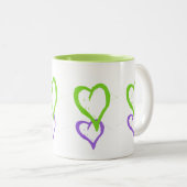 TASSE 2 COULEURS VOUS AIMER COLLECTION DE CADEAUX (Devant droit)