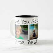 Tasse 2 Couleurs Vous Aimez tellement | Meilleur papa (Devant gauche)