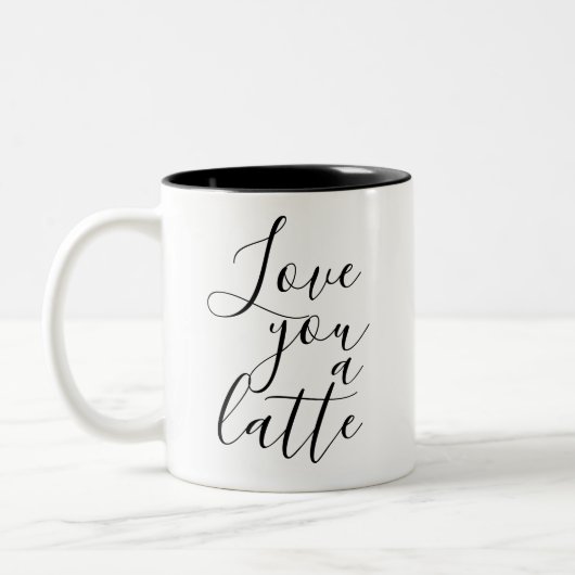 Tasse 2 Couleurs Vous aimez un café latte (Gauche)