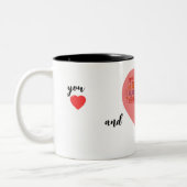 Tasse 2 Couleurs vous et moi, la Saint-Valentin (Gauche)