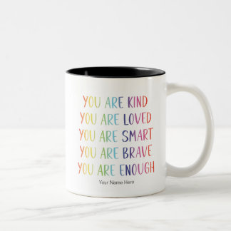 Tasse 2 Couleurs Vous êtes aimé Amusantes affirmations positives ar