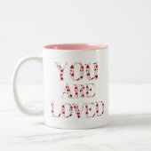 Tasse 2 Couleurs Vous êtes aimé V2 (Gauche)