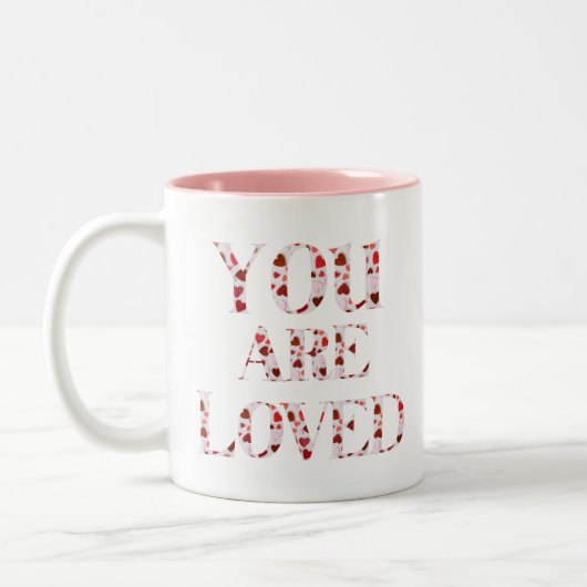 Tasse 2 Couleurs Vous êtes aimé V2 (Gauche)