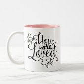 Tasse 2 Couleurs Vous êtes aimés (Gauche)