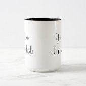 Tasse 2 Couleurs Vous êtes message incroyable et inspirant (Centre)