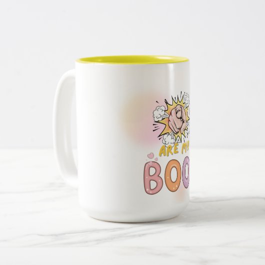 Tasse 2 Couleurs Vous êtes mon Boo - mignon fantôme Hallo (Devant gauche)