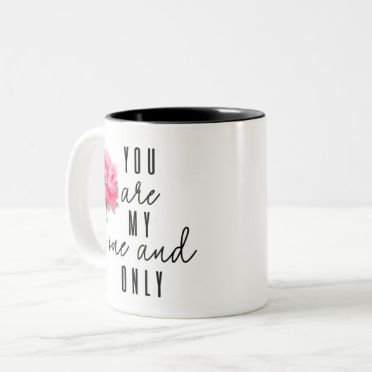 Tasse 2 Couleurs Vous êtes mon seul et unique (Devant gauche)