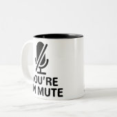 Tasse 2 Couleurs Vous êtes muet (Devant gauche)