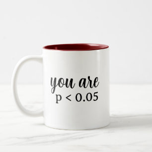 Tasse 2 Couleurs Vous Êtes Statistiquement Significatif P < 0,05