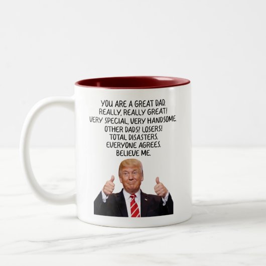 Tasse 2 Couleurs Vous êtes un grand papa Trump (Gauche)
