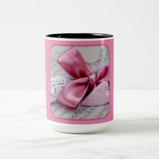 Tasse 2 Couleurs Vous Faites Chanter Mon Coeur Deux Tontes De Café (Centre)