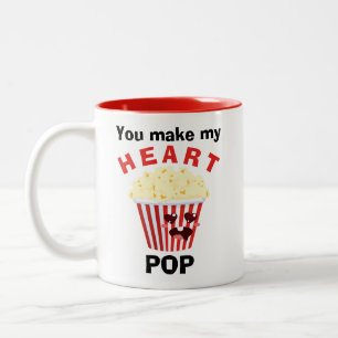 Tasse 2 Couleurs Vous faites de mon coeur pop Valentines Cadeau