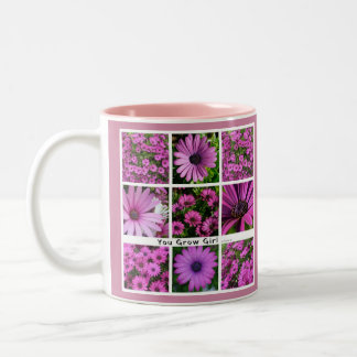 Tasse 2 Couleurs Vous grandissez fille Pun Daisy Collage de félicit