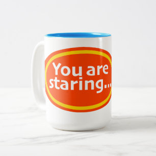 Tasse 2 Couleurs Vous regardez une nouveauté d'impression de roman