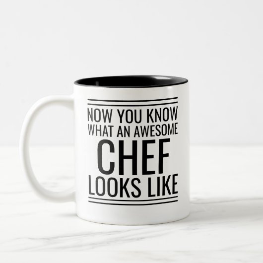 Tasse 2 Couleurs Vous Savez À Quoi Ressemble Un Chef Génial (Gauche)