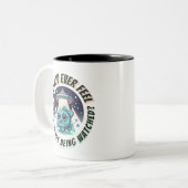 Tasse 2 Couleurs Vous sentez-vous surveillé ? Poisson (Devant gauche)