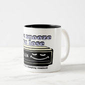 Tasse 2 Couleurs vous sommeillez vous perdez (Devant droit)