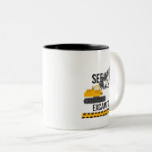 Tasse 2 Couleurs vous voir plus tard excavatrice (Devant droit)