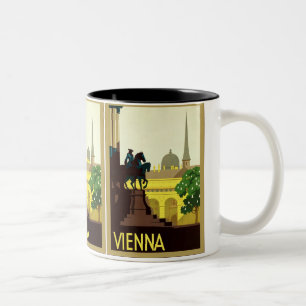 Tasse 2 Couleurs Voyage autrichien vintage de ~ de Vienne