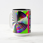 Tasse 2 Couleurs VOYAGE DANS L'ESPACE INTÉRIEUR (vous pouvez modifi (Devant gauche)