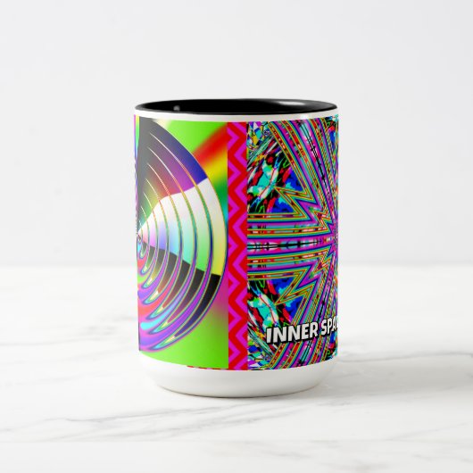 Tasse 2 Couleurs VOYAGE DANS L'ESPACE INTÉRIEUR (vous pouvez modifi (Centre)