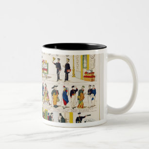 Tasse 2 Couleurs Voyage de rail, c.1850