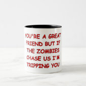Tasse 2 Couleurs Voyage de zombi (Centre)