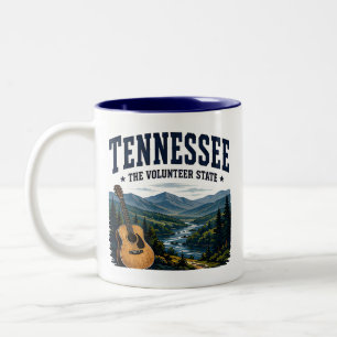 Tasse 2 Couleurs Voyage musical dans les montagnes du Tennessee