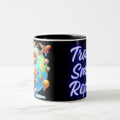 Tasse 2 Couleurs Voyage, sourire, répéter (Centre)