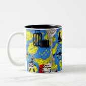 Tasse 2 Couleurs Voyageur mondial (Gauche)