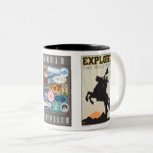 Tasse 2 Couleurs Voyageur-Tasse du monde (Devant droit)