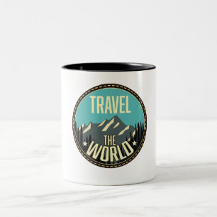Tasse 2 Couleurs Voyagez dans le monde