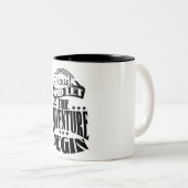 Tasse 2 Couleurs Voyagez et laissez l'aventure commencer (Devant droit)