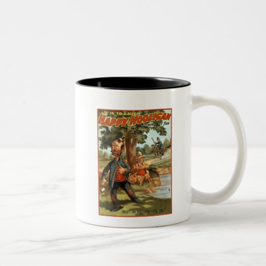 Tasse 2 Couleurs Voyou heureux - empoisonné par le thé ! (Droit)