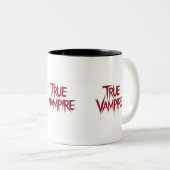 Tasse 2 Couleurs Vrai Vampire Gothique Laisser du sang Conception d (Devant droit)