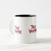 Tasse 2 Couleurs Vrai Vampire Gothique Laisser du sang Conception d (Devant gauche)