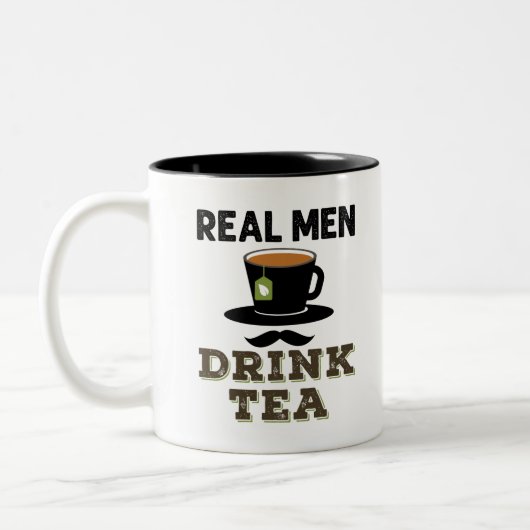 Tasse 2 Couleurs Vraiment les hommes boivent du thé Cool thé buveur (Gauche)