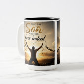 Tasse 2 Couleurs Vraiment libre (Devant gauche)