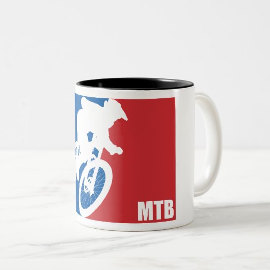 Tasse 2 Couleurs VTT étoile (Devant droit)