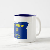 Tasse 2 Couleurs VTT Oregon (Devant droit)
