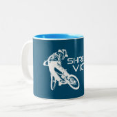 Tasse 2 Couleurs VTT Shred Victor Idaho (Devant gauche)