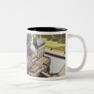 Tasse 2 Couleurs Vue aérienne du château, conçue pour Nicholas