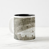 Tasse 2 Couleurs Vue aérienne du Colosseum à Rome des 'vues o (Devant gauche)